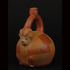 猿象形鐙型壺