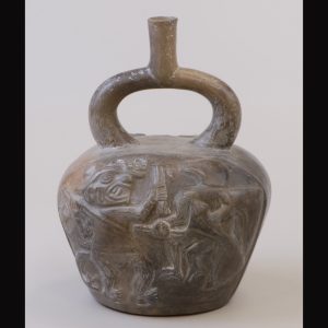神話浮彫状装飾鐙型壺